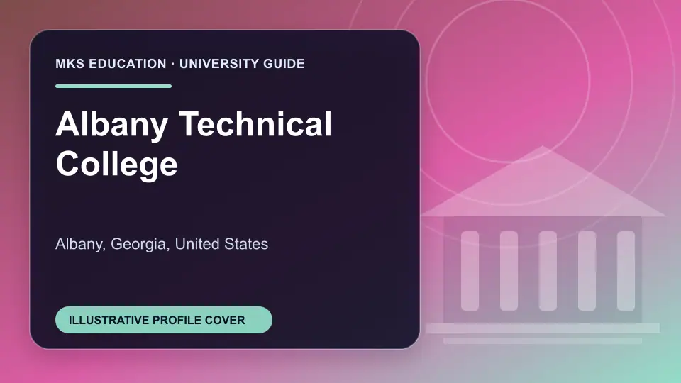 Illustrative MKS Education profile cover for Albany Technical College in the USA
