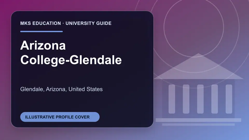 Illustrative MKS Education profile cover for Arizona College-Glendale in the USA