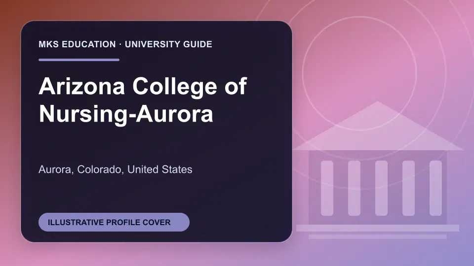 Illustrative MKS Education profile cover for Arizona College of Nursing-Aurora in the USA