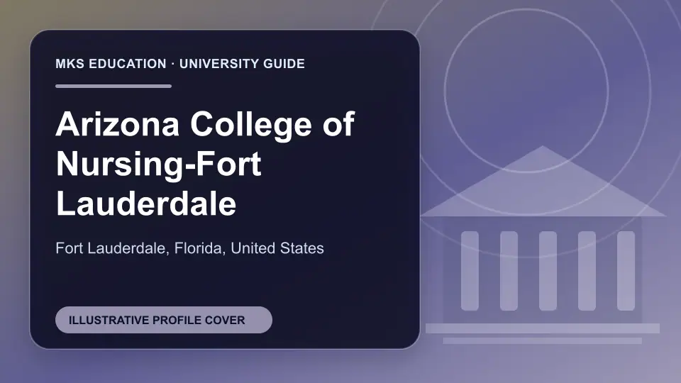 Illustrative MKS Education profile cover for Arizona College of Nursing-Fort Lauderdale in the USA