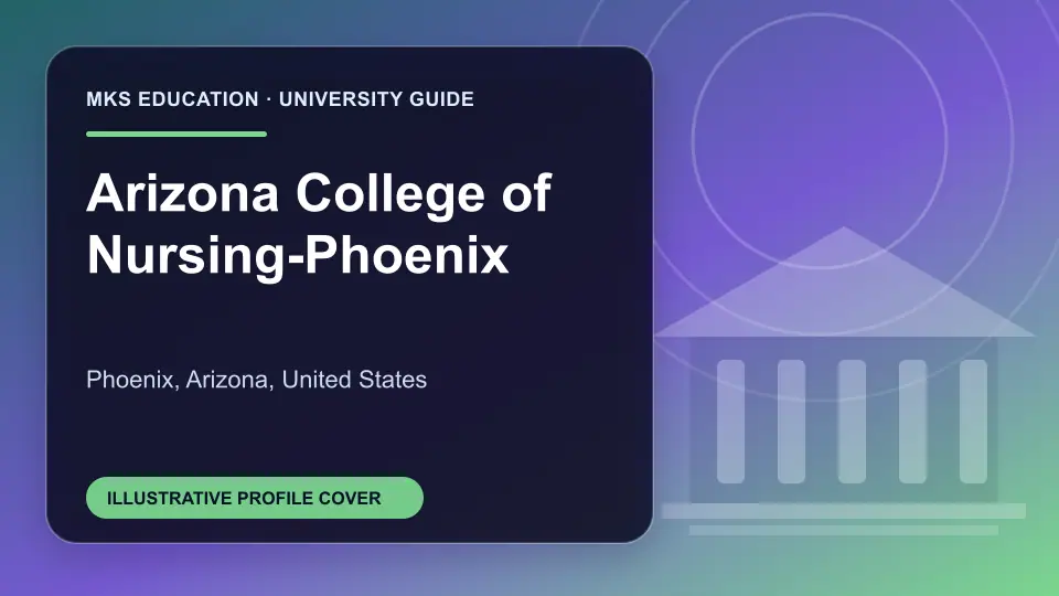 Illustrative MKS Education profile cover for Arizona College of Nursing-Phoenix in the USA