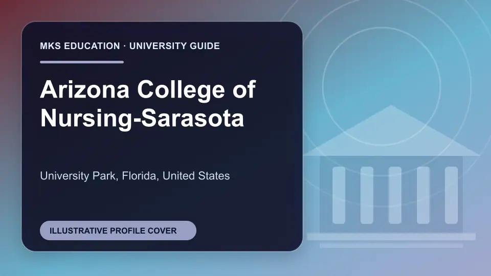 Illustrative MKS Education profile cover for Arizona College of Nursing-Sarasota in the USA