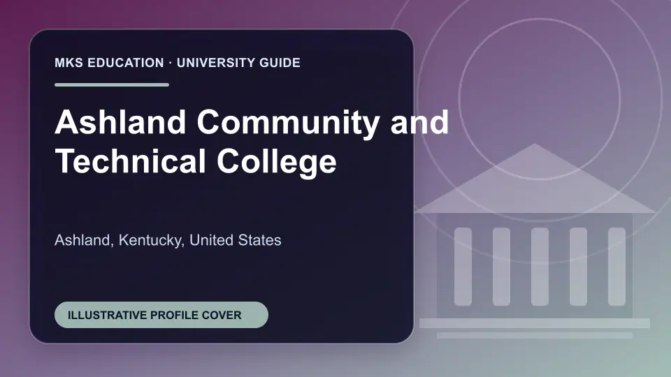 Illustrative MKS Education profile cover for Ashland Community and Technical College in the USA