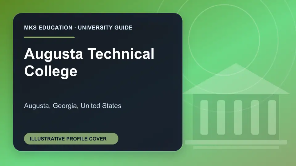 Illustrative MKS Education profile cover for Augusta Technical College in the USA