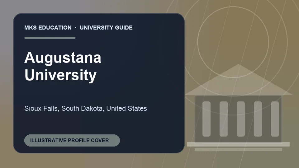 Illustrative MKS Education profile cover for Augustana University in United States