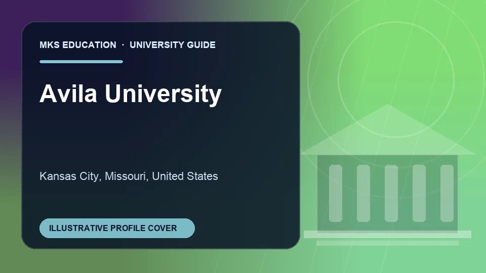 Illustrative MKS Education profile cover for Avila University in United States