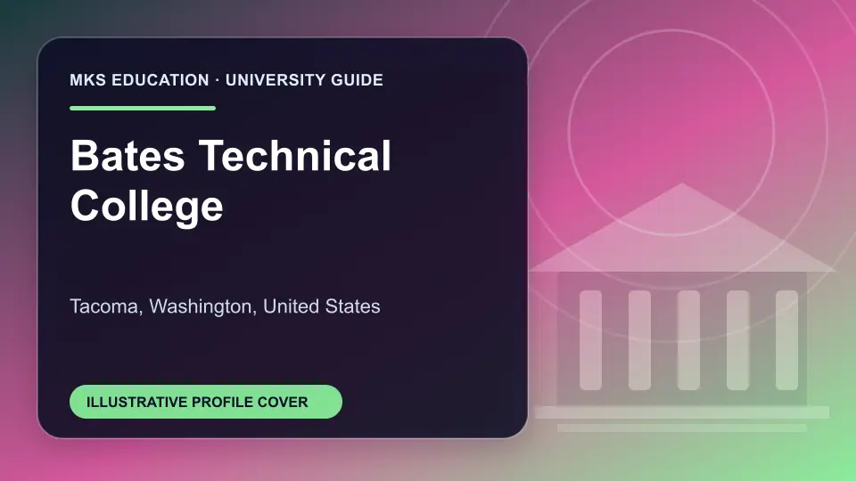 Illustrative MKS Education profile cover for Bates Technical College in the USA