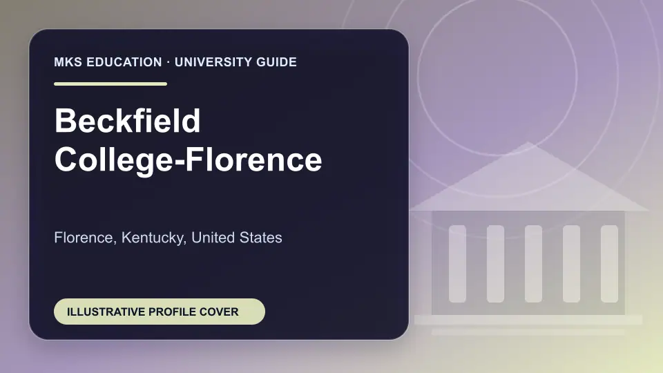 Illustrative MKS Education profile cover for Beckfield College-Florence in the USA