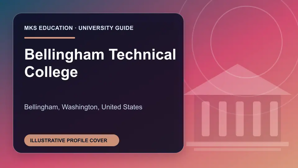 Illustrative MKS Education profile cover for Bellingham Technical College in the USA