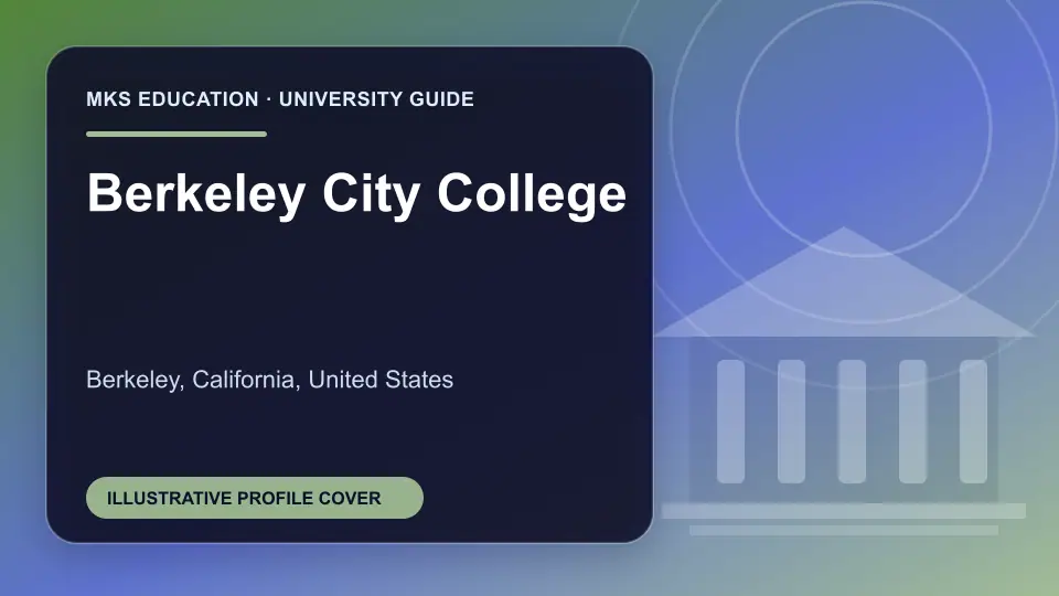 Illustrative MKS Education profile cover for Berkeley City College in the USA