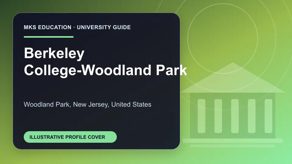 Illustrative MKS Education profile cover for Berkeley College-Woodland Park in the USA