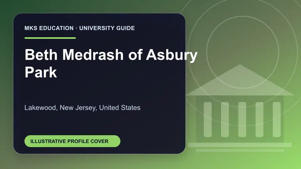 Illustrative MKS Education profile cover for Beth Medrash of Asbury Park in the USA