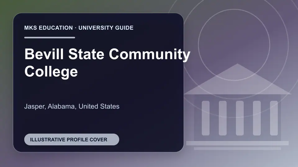 Illustrative MKS Education profile cover for Bevill State Community College in the USA