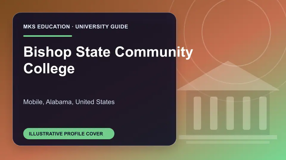 Illustrative MKS Education profile cover for Bishop State Community College in the USA