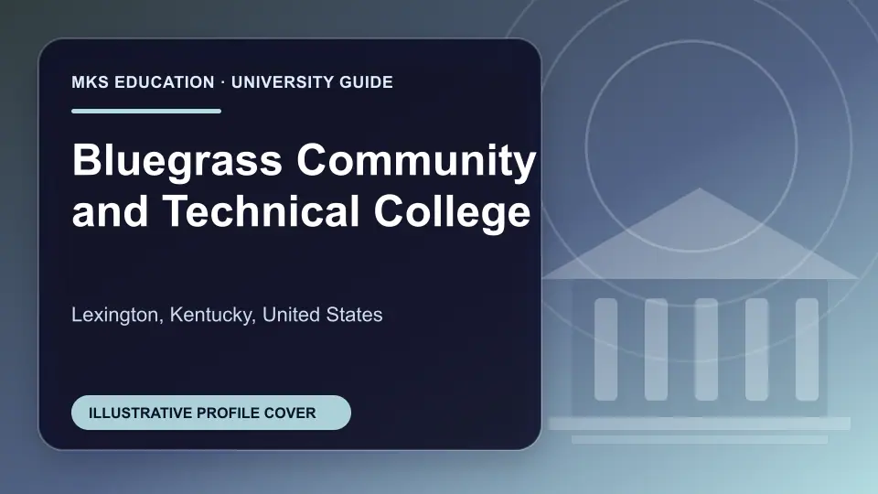 Illustrative MKS Education profile cover for Bluegrass Community and Technical College in the USA
