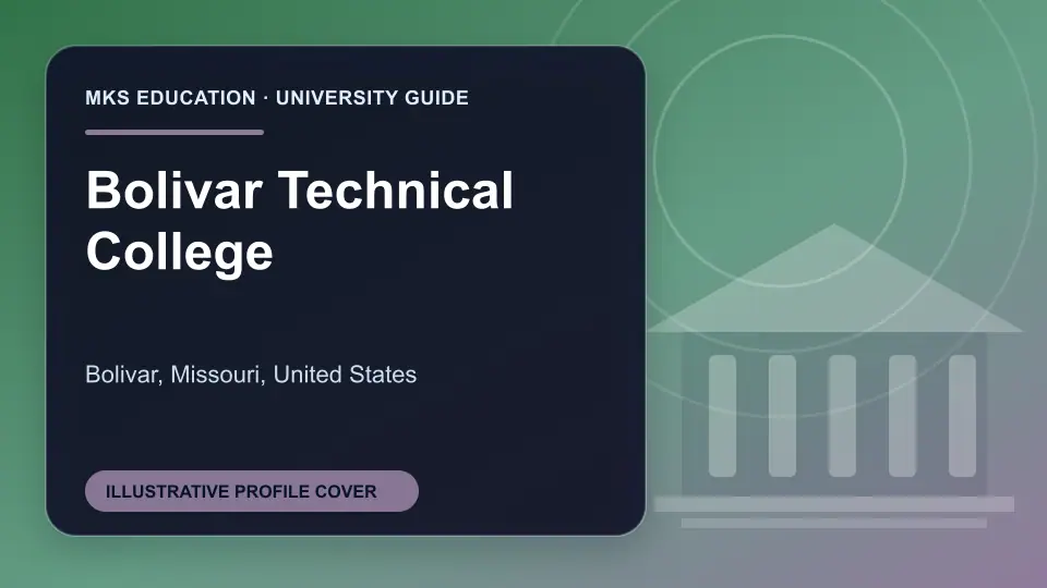 Illustrative MKS Education profile cover for Bolivar Technical College in the USA