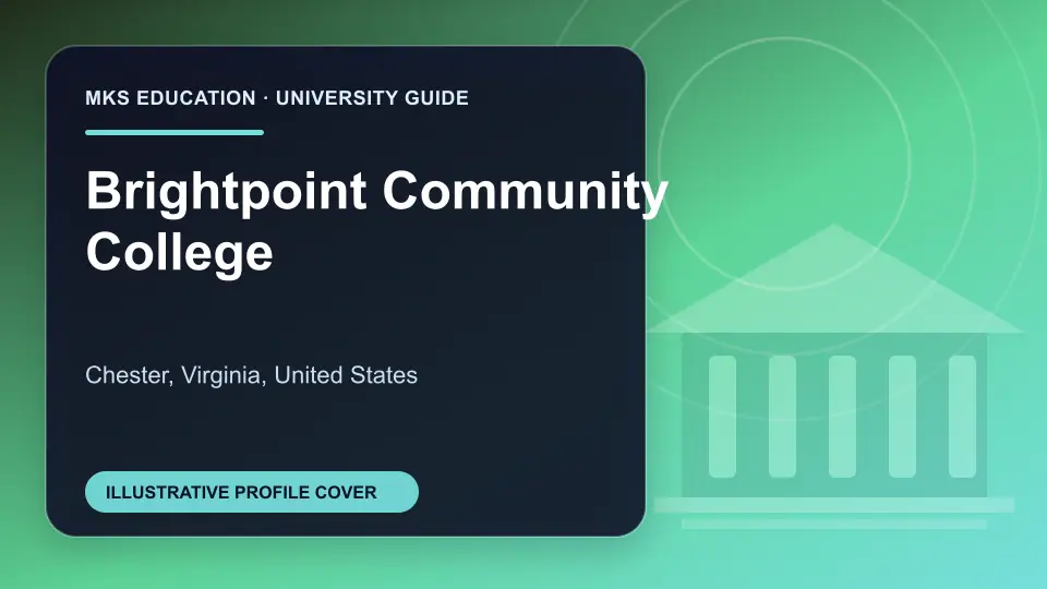 Illustrative MKS Education profile cover for Brightpoint Community College in the USA