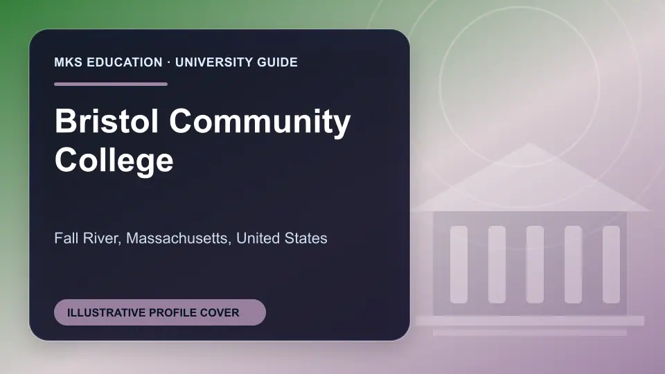 Illustrative MKS Education profile cover for Bristol Community College in the USA
