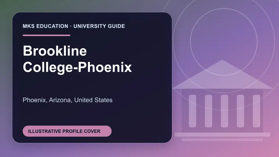 Illustrative MKS Education profile cover for Brookline College-Phoenix in the USA