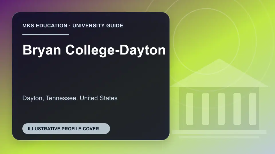 Illustrative MKS Education profile cover for Bryan College-Dayton in the USA