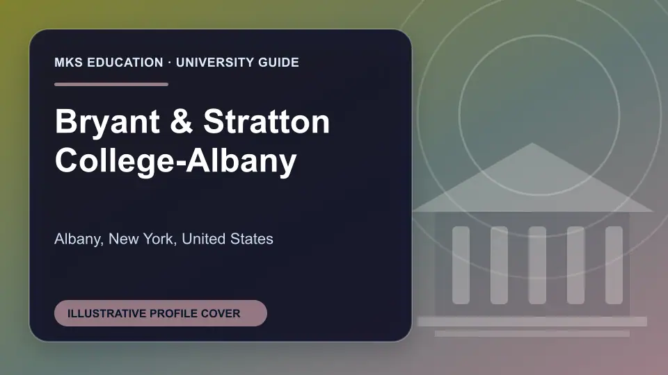 Illustrative MKS Education profile cover for Bryant & Stratton College-Albany in the USA