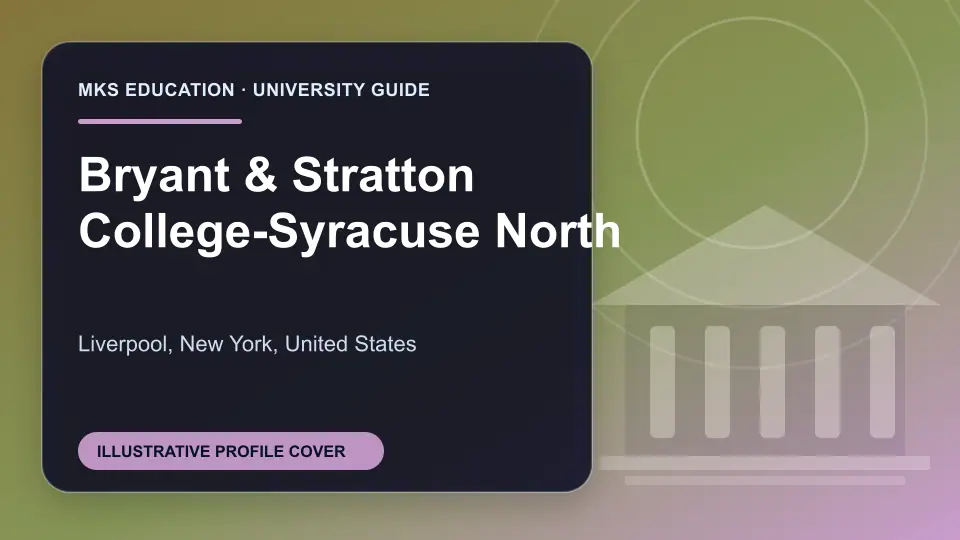 Illustrative MKS Education profile cover for Bryant & Stratton College-Syracuse North in the USA