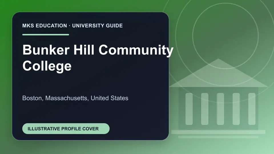 Illustrative MKS Education profile cover for Bunker Hill Community College in the USA