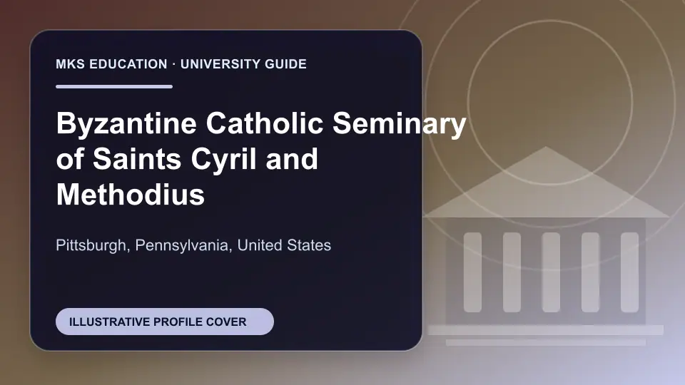 Illustrative MKS Education profile cover for Byzantine Catholic Seminary of Saints Cyril and Methodius in the USA