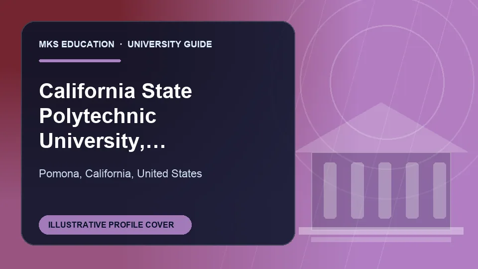 Illustrative MKS Education profile cover for California State Polytechnic University, Pomona in United States
