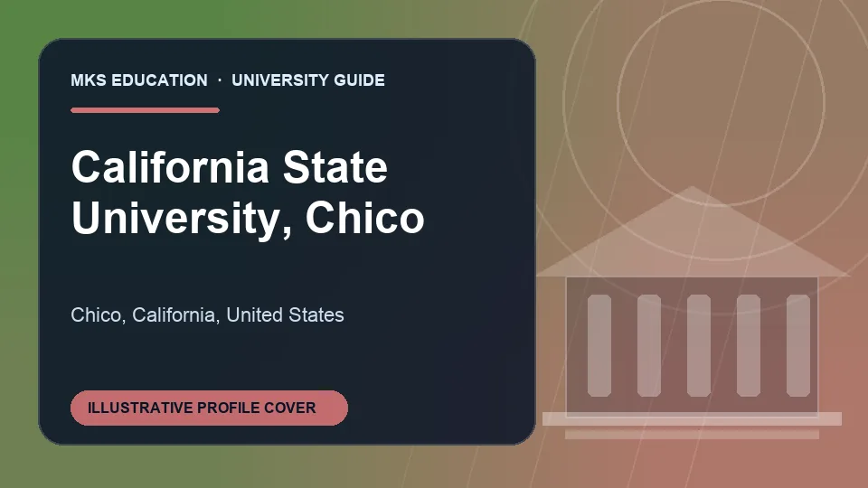 Illustrative MKS Education profile cover for California State University, Chico in the USA