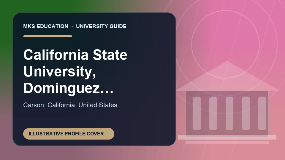 Illustrative MKS Education profile cover for California State University, Dominguez Hills in the USA