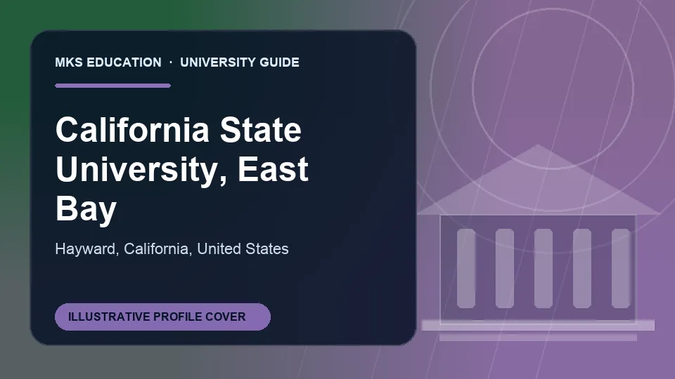 Illustrative MKS Education profile cover for California State University, East Bay in United States
