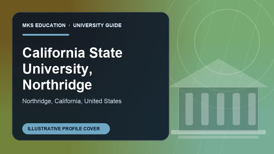 Illustrative MKS Education profile cover for California State University, Northridge in United States