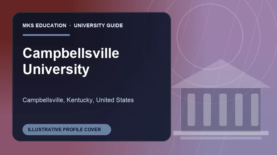 Illustrative MKS Education profile cover for Campbellsville University in United States