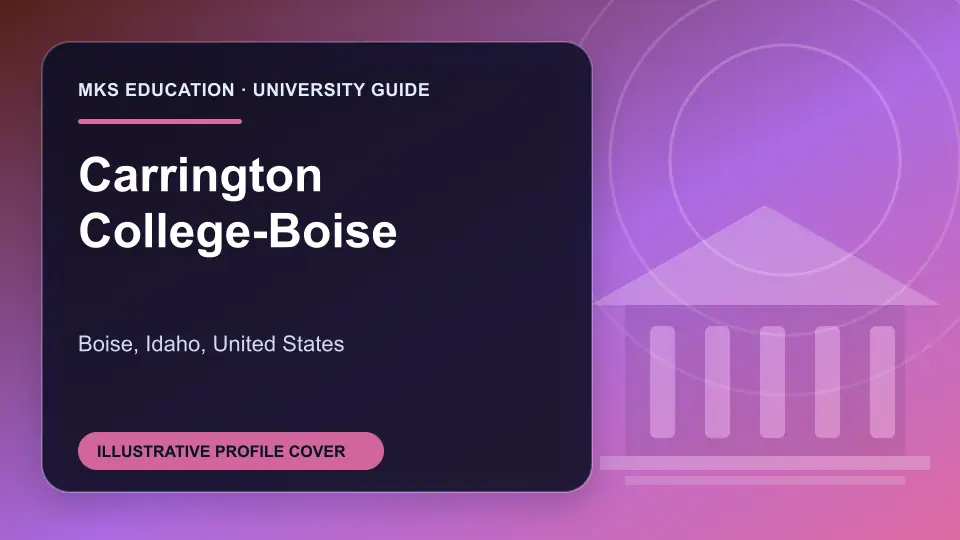 Illustrative MKS Education profile cover for Carrington College-Boise in the USA