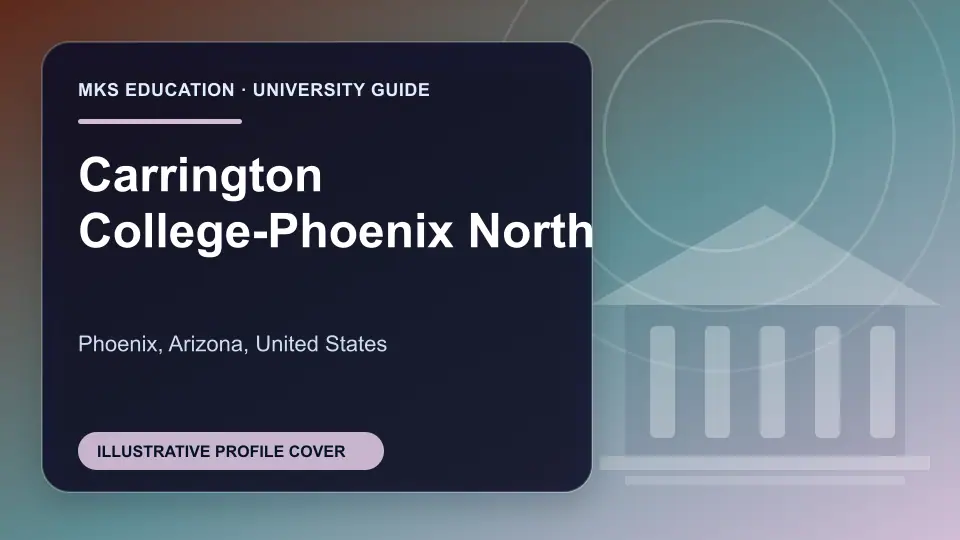 Illustrative MKS Education profile cover for Carrington College-Phoenix North in the USA