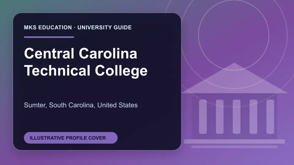 Illustrative MKS Education profile cover for Central Carolina Technical College in the USA