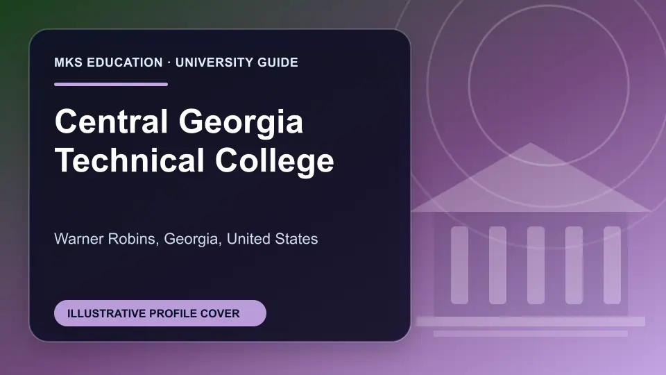 Illustrative MKS Education profile cover for Central Georgia Technical College in the USA