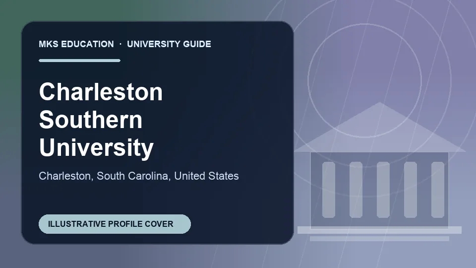 Illustrative MKS Education profile cover for Charleston Southern University in the USA