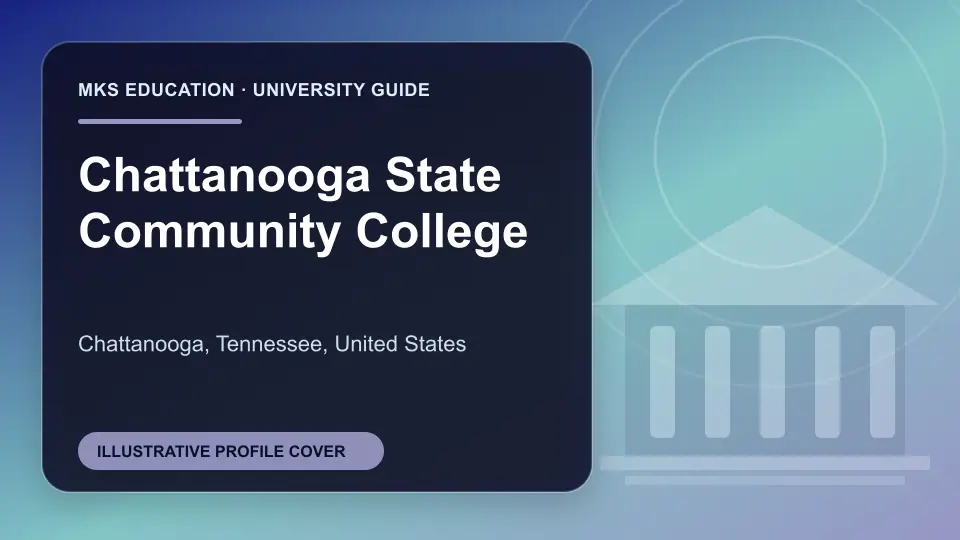 Illustrative MKS Education profile cover for Chattanooga State Community College in the USA