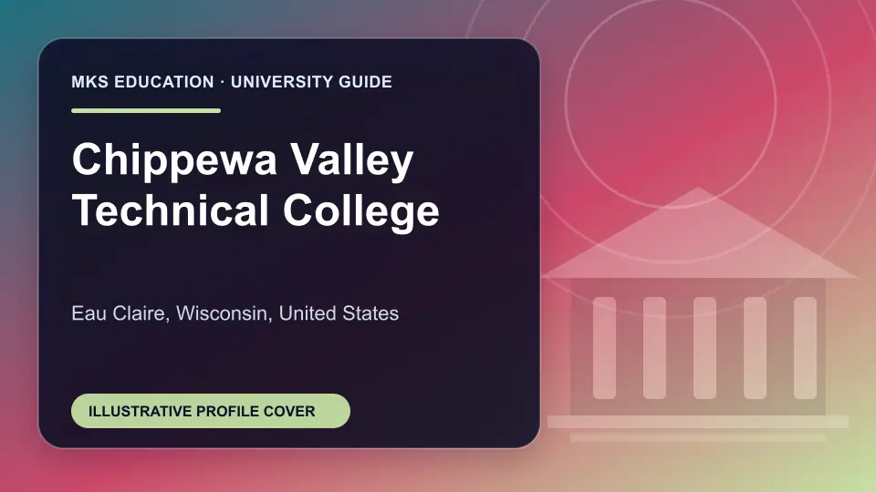 Illustrative MKS Education profile cover for Chippewa Valley Technical College in the USA