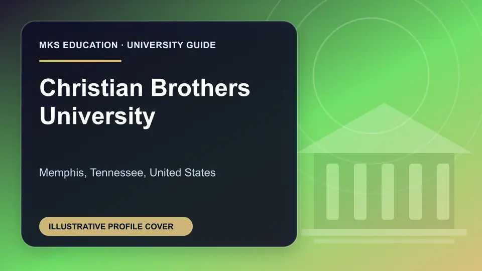 Illustrative MKS Education profile cover for Christian Brothers University in the USA