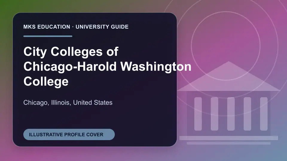 Illustrative MKS Education profile cover for City Colleges of Chicago-Harold Washington College in the USA