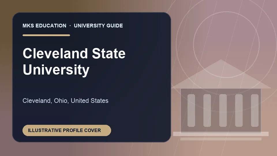 Illustrative MKS Education profile cover for Cleveland State University in United States