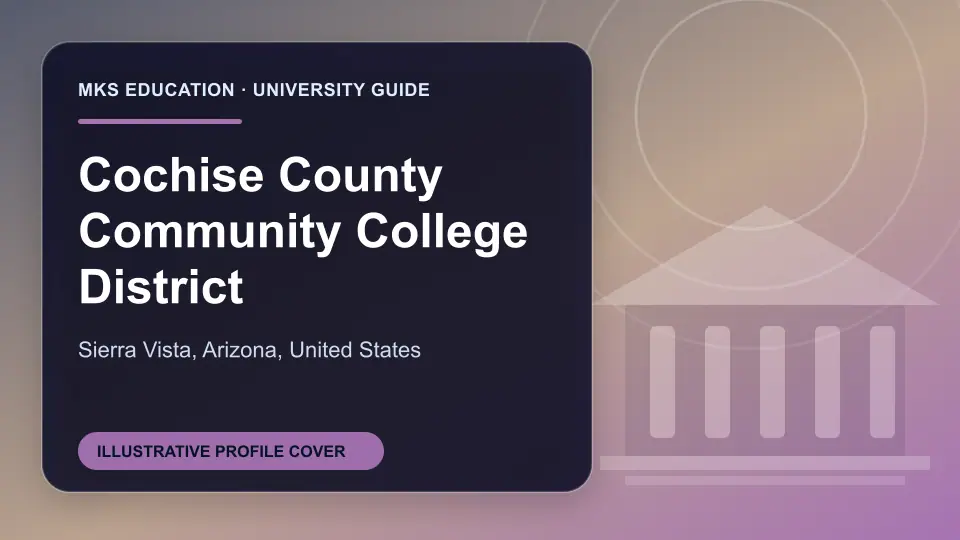 Illustrative MKS Education profile cover for Cochise County Community College District in the USA
