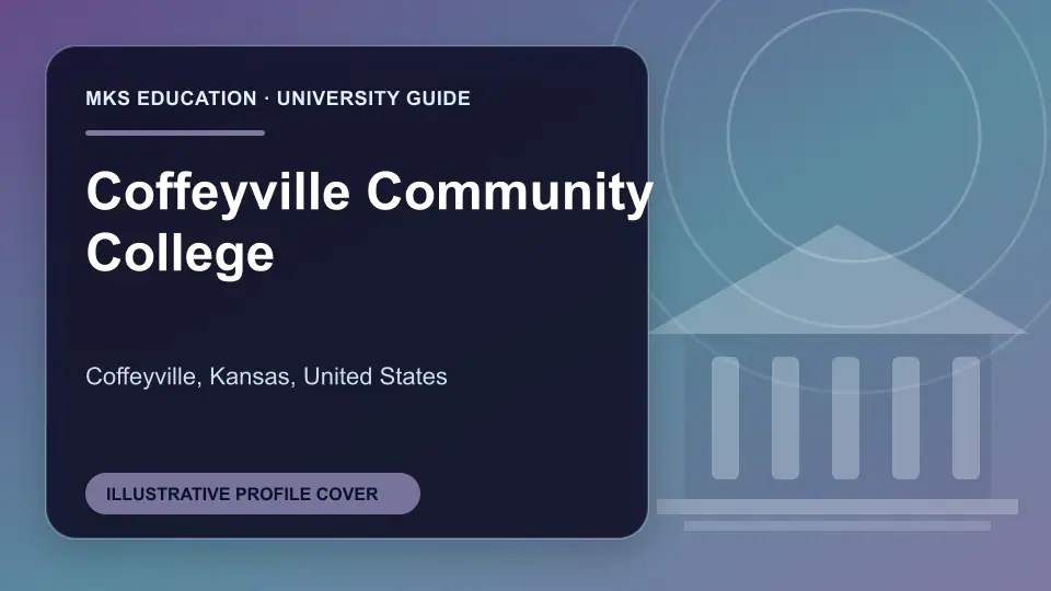 Illustrative MKS Education profile cover for Coffeyville Community College in the USA