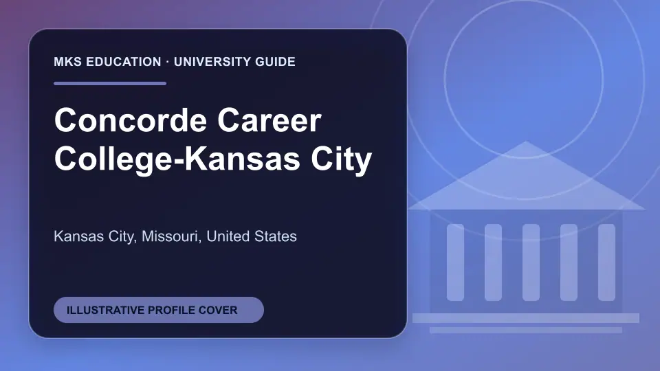 Illustrative MKS Education profile cover for Concorde Career College-Kansas City in the USA