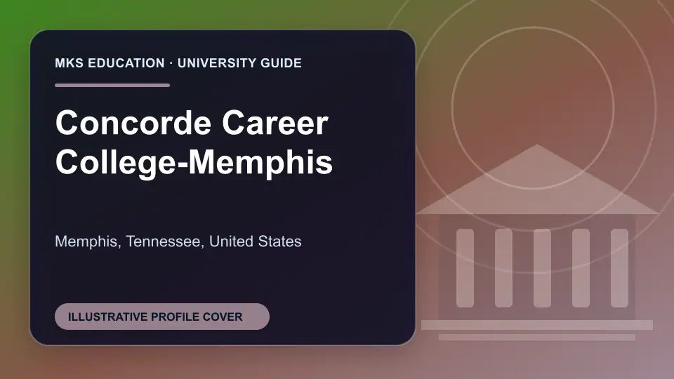 Illustrative MKS Education profile cover for Concorde Career College-Memphis in the USA