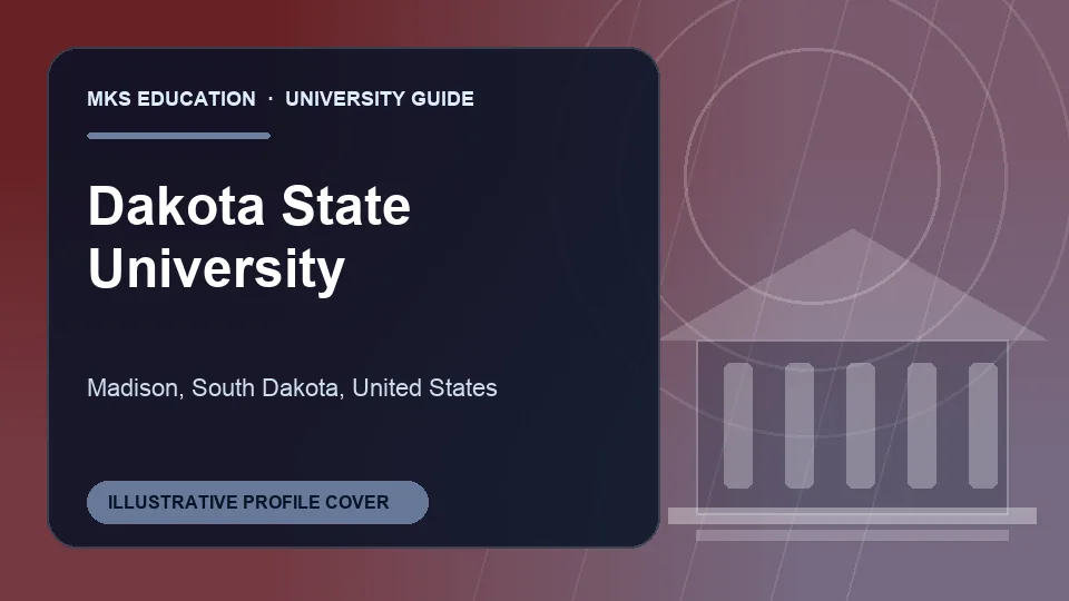 Illustrative MKS Education profile cover for Dakota State University in United States