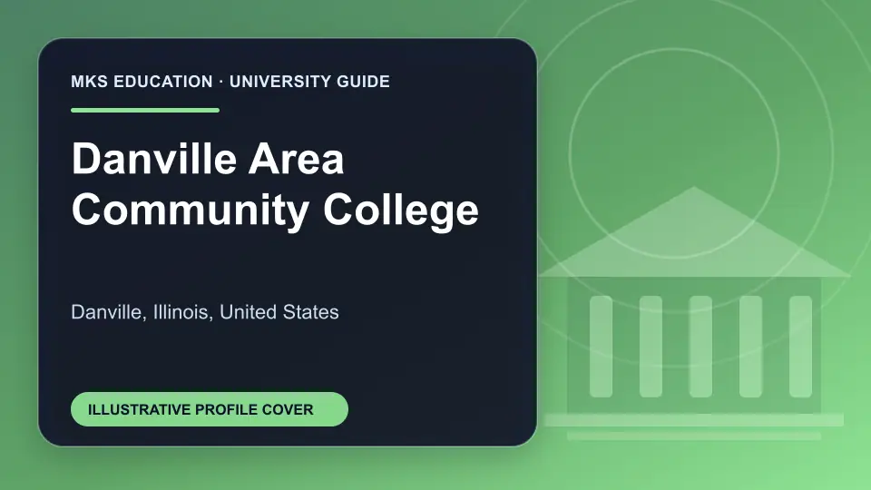 Illustrative MKS Education profile cover for Danville Area Community College in the USA